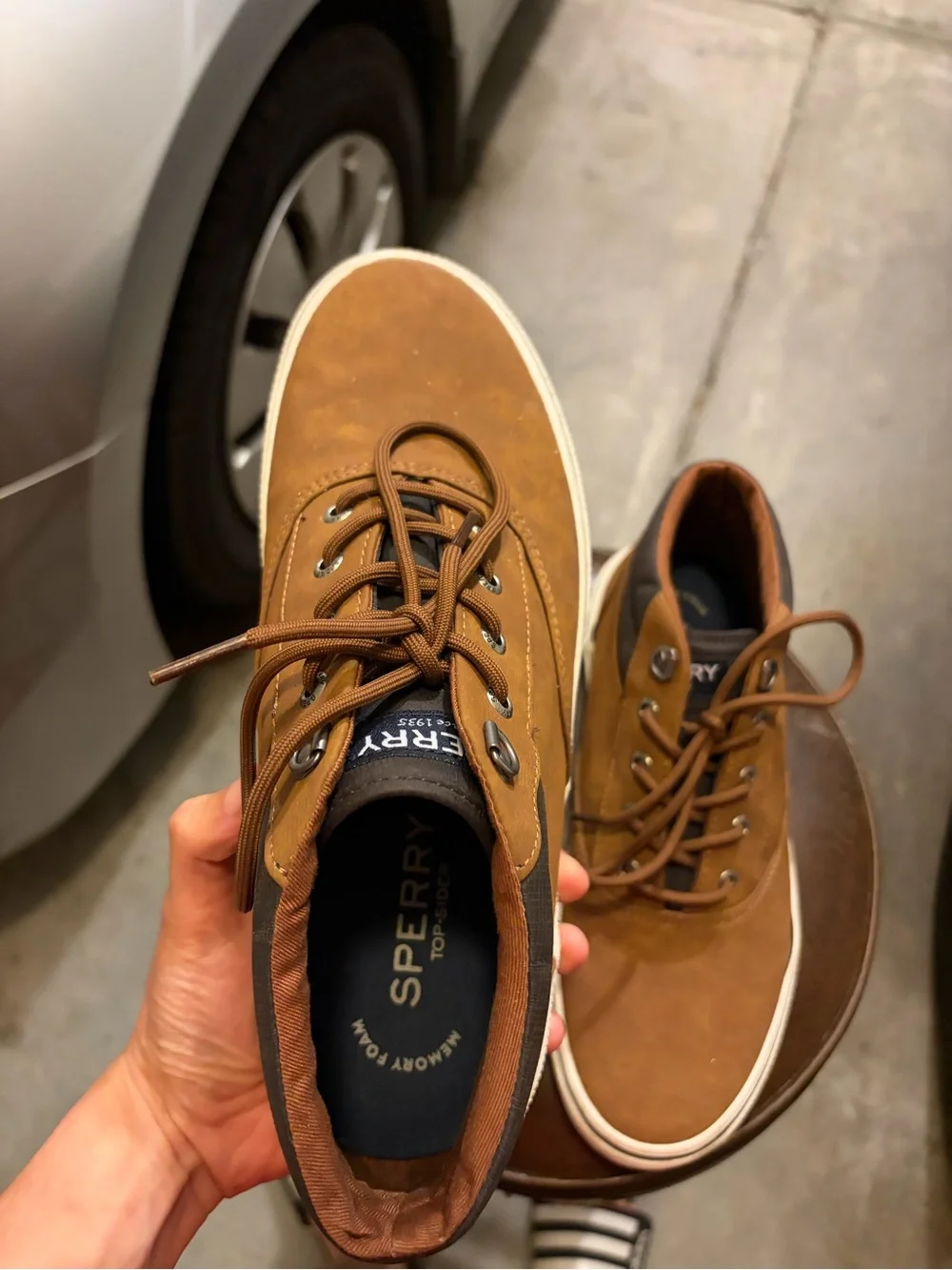 Sperry Men's Brown Casual High-Top Sneakers